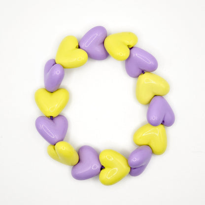 Bracelet GAGA - Maxi Violet & Jaune pep’s