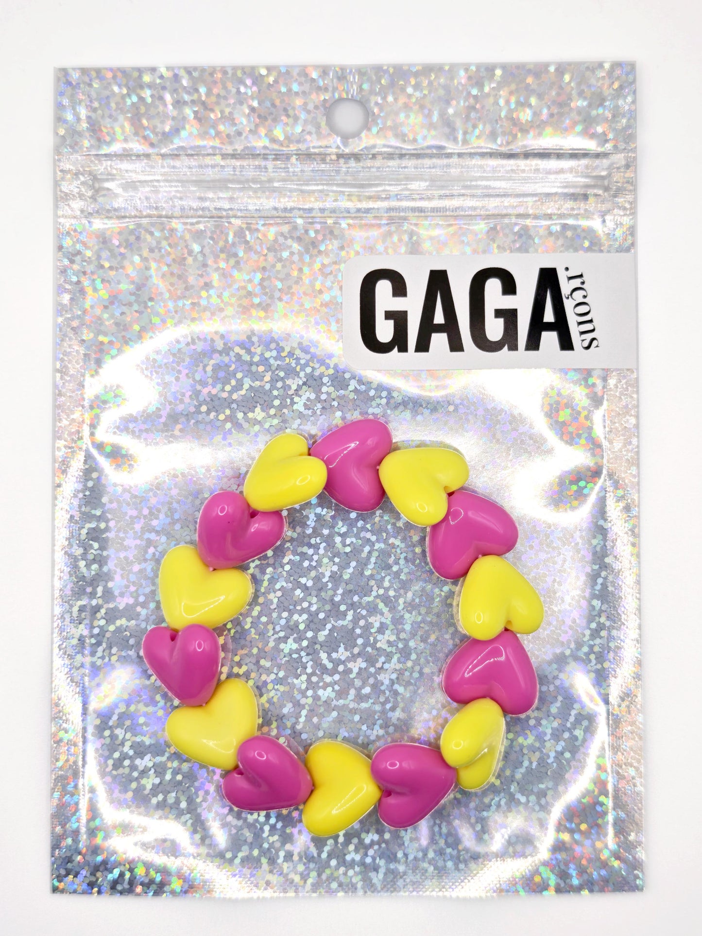 Bracelet GAGA - Maxi Fuchsia & Jaune pep's (enfant)