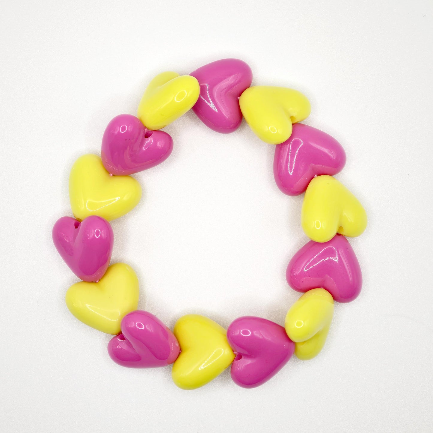 Bracelet GAGA - Maxi Fuchsia & Jaune pep's (enfant)