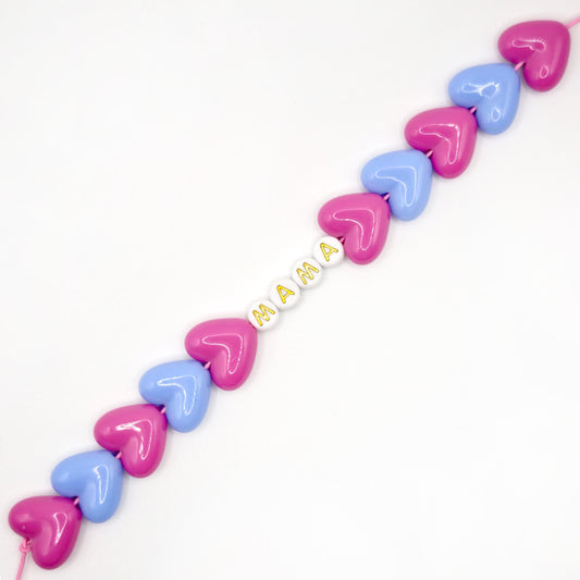 Bracelet GAGA - Maxi Fuchsia & Bleu ciel