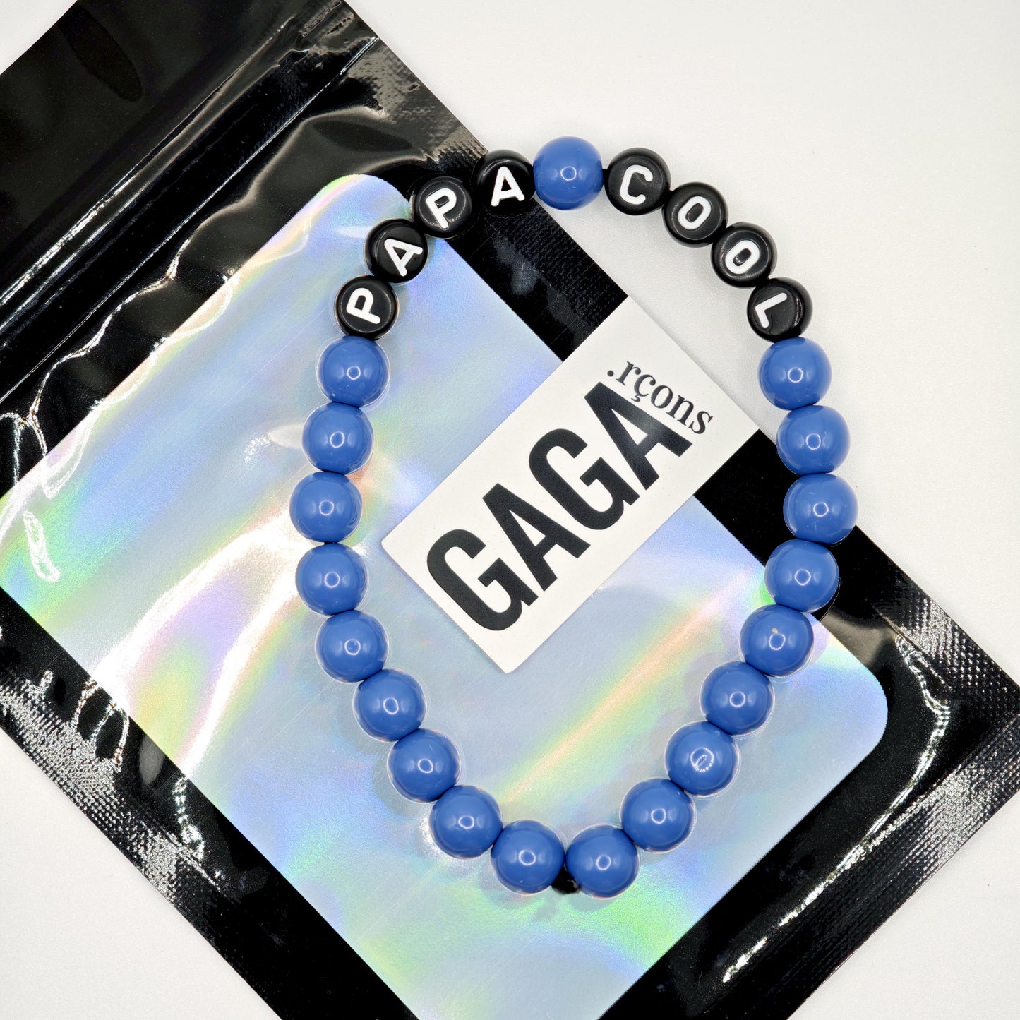 Bracelet GAGA - Bleu royal & Noir