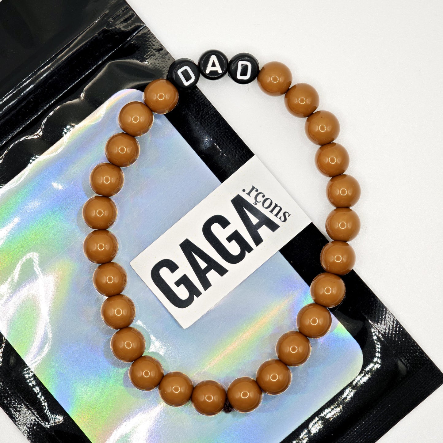 Bracelet GAGA - Marron Cognac & Noir