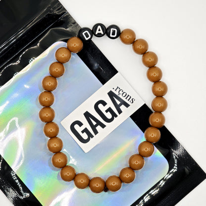 Bracelet GAGA - Marron Cognac & Noir