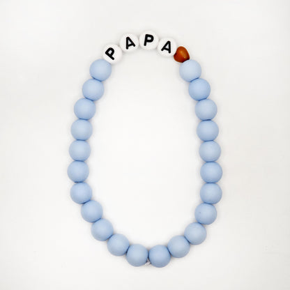 Bracelet GAGA - Bleu ciel, blanc & Mini 🤎