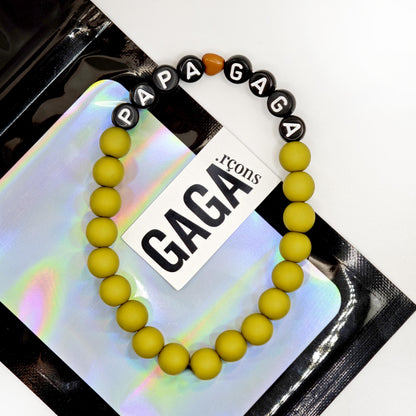 Bracelet GAGA - Vert canopée, noir & Mini 🤎