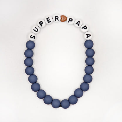 Bracelet GAGA - Bleu Jean, blanc & Mini 🤎