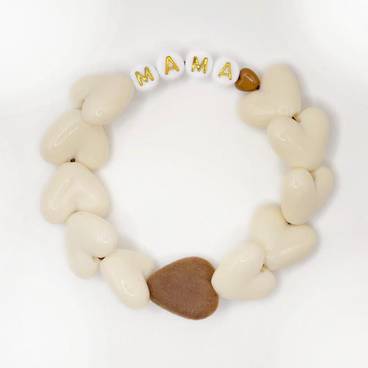 Bracelet GAGA - Maxi Beige & Maxi Velours Marron