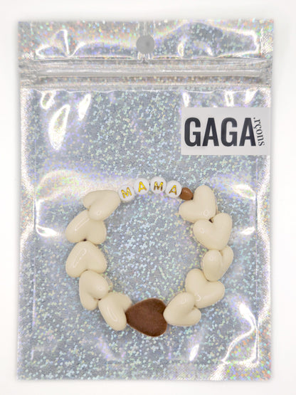 Bracelet GAGA - Maxi Beige & Maxi Velours Marron