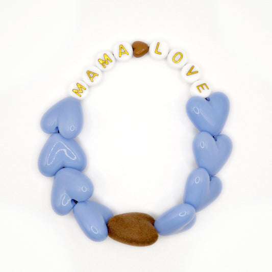 Bracelet GAGA - Maxi Bleu sixties & Maxi Velours Marron