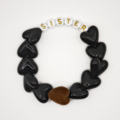Bracelet GAGA - Maxi Noir & Maxi Velours Marron