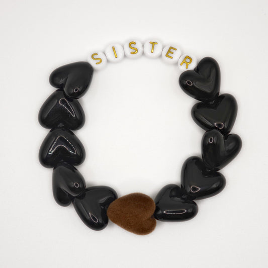Bracelet GAGA - Maxi Noir & Maxi Velours Marron