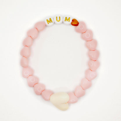 Bracelet GAGA - Candy, mini 🤎 & Maxi coeur Beige
