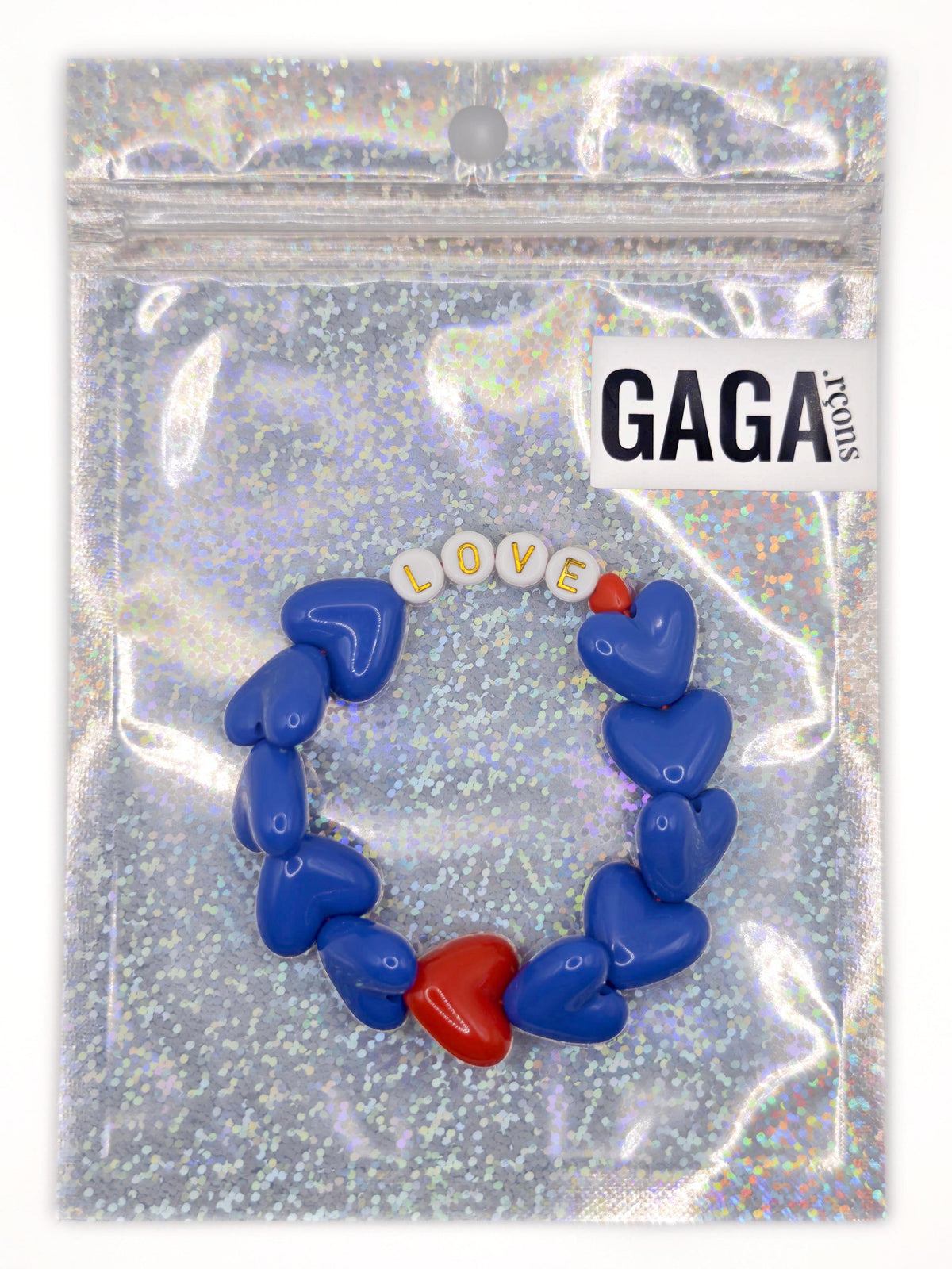 Bracelet GAGA - Maxi Bleu pop & Maxi Rouge ❤️
