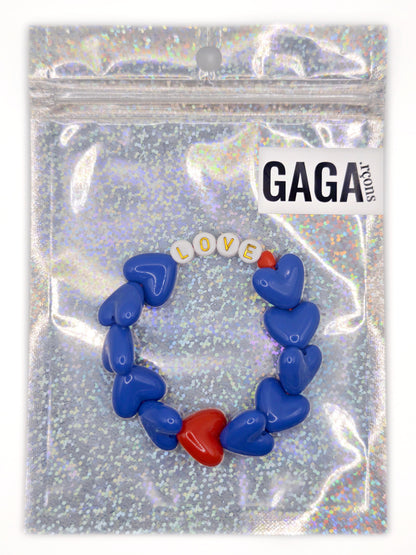 Bracelet GAGA - Maxi Bleu pop & Maxi Rouge ❤️