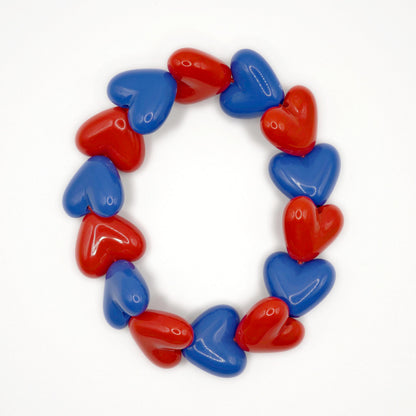 Bracelet GAGA - Maxi Bleu pop & Rouge