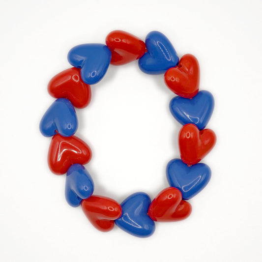 Bracelet GAGA - Maxi Bleu pop & Rouge