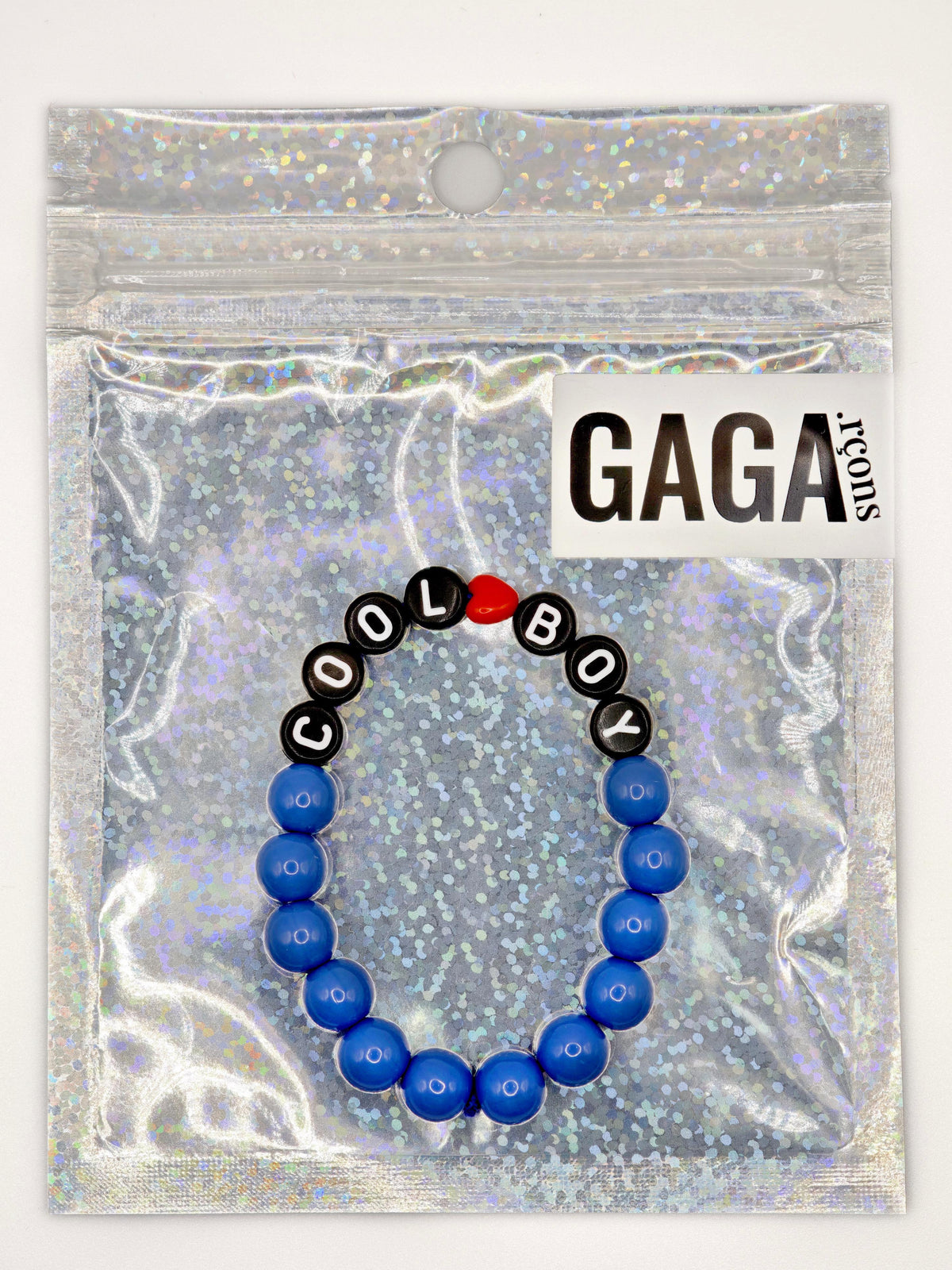 Bracelet GAGA - Bleu Pop, MINI ❤️ & Noir (Enfant)