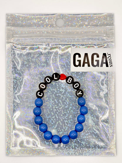 Bracelet GAGA - Bleu Pop, MINI ❤️ & Noir (Enfant)