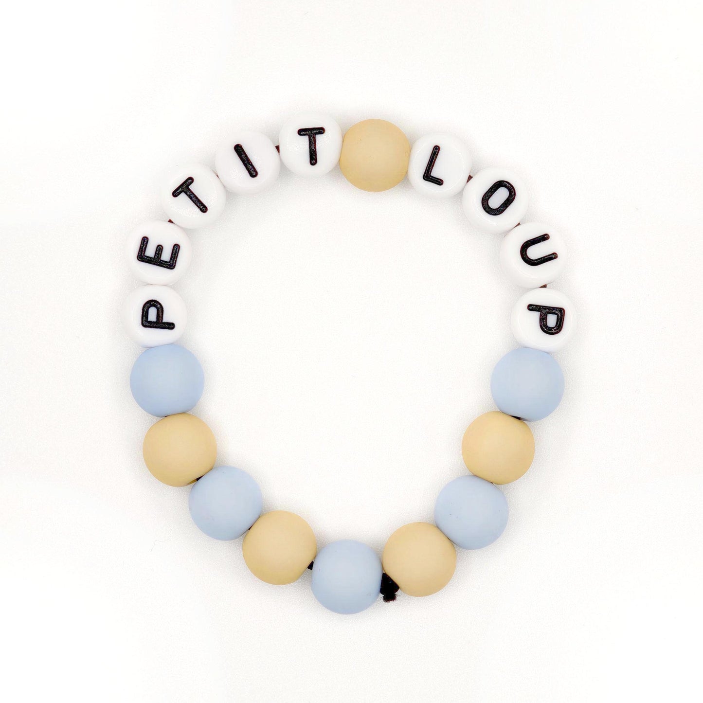 Bracelet GAGA - Bicolor Bleu ciel, Camel & Blanc
