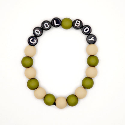 Bracelet GAGA - Bicolor Kaki, Camel  & Noir