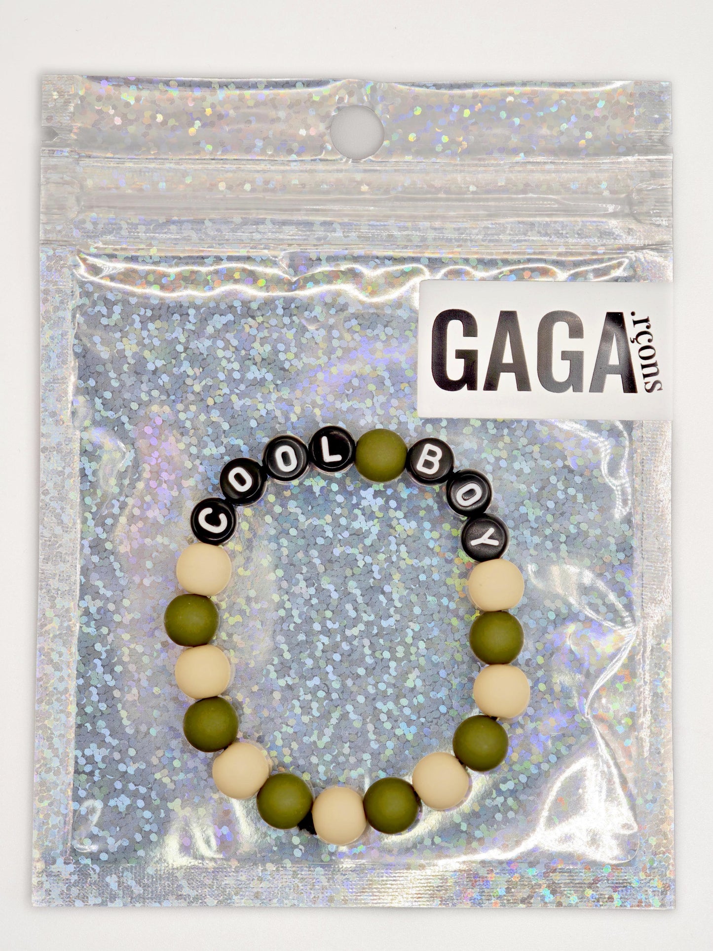 Bracelet GAGA - Bicolor Kaki, Camel  & Noir