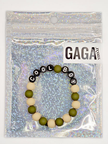 Bracelet GAGA - Bicolor Kaki, Camel  & Noir