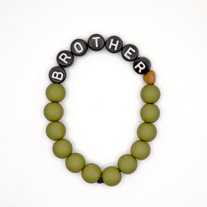 Bracelet GAGA - Vert canopée, mini 🤎 & Noir