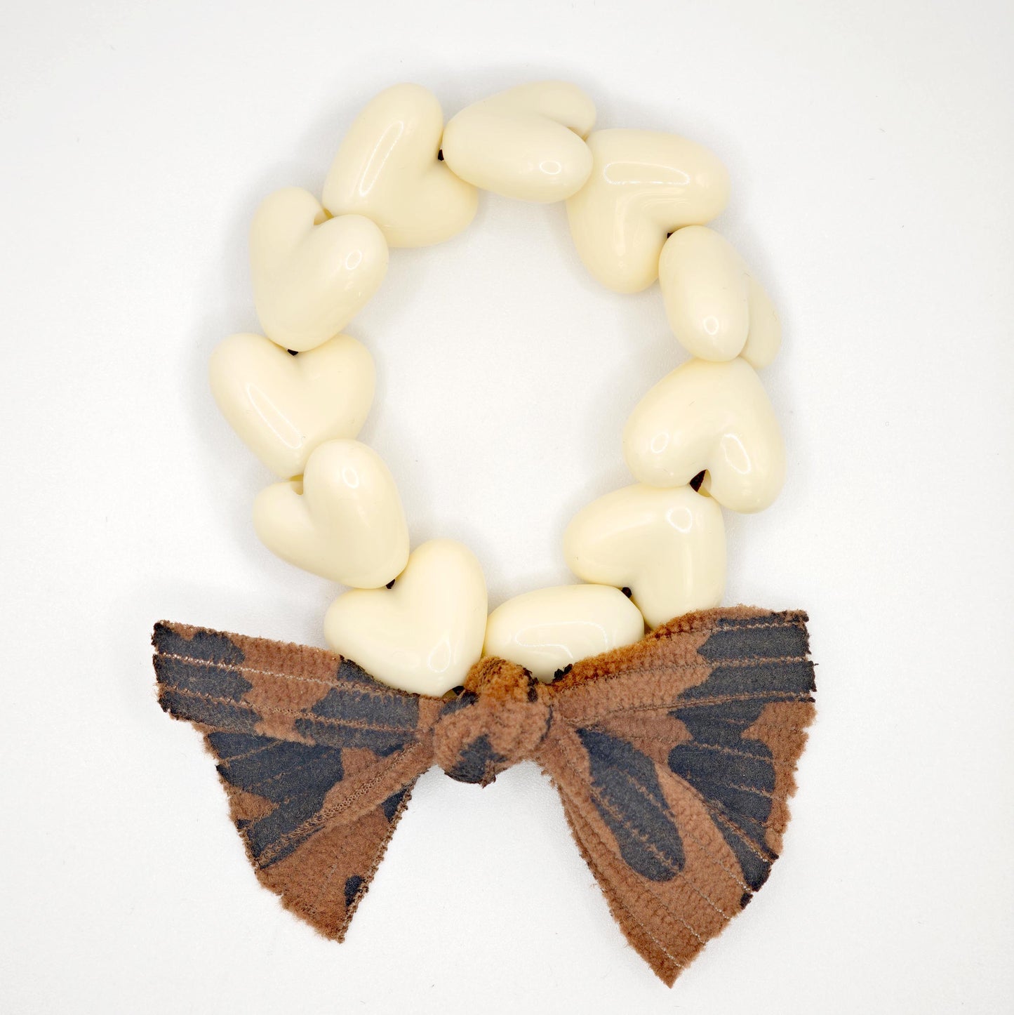 Bracelet GAGA - Only Beige & Maxi Noeud Léopard (enfant)