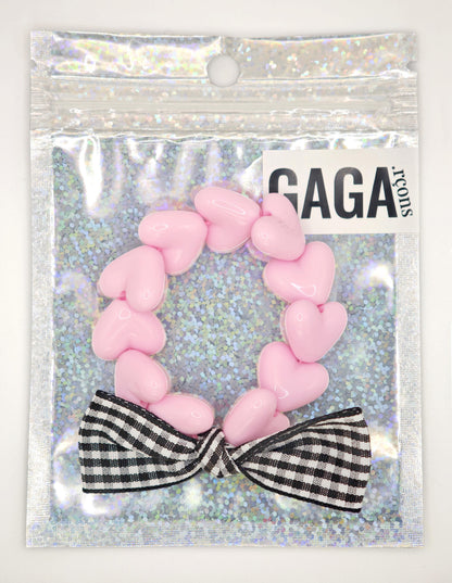 Bracelet GAGA - Only Rose & Noeud Vichy (enfant)