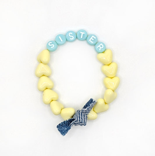 Bracelet GAGA - Citron, Bleu pastel & Jean