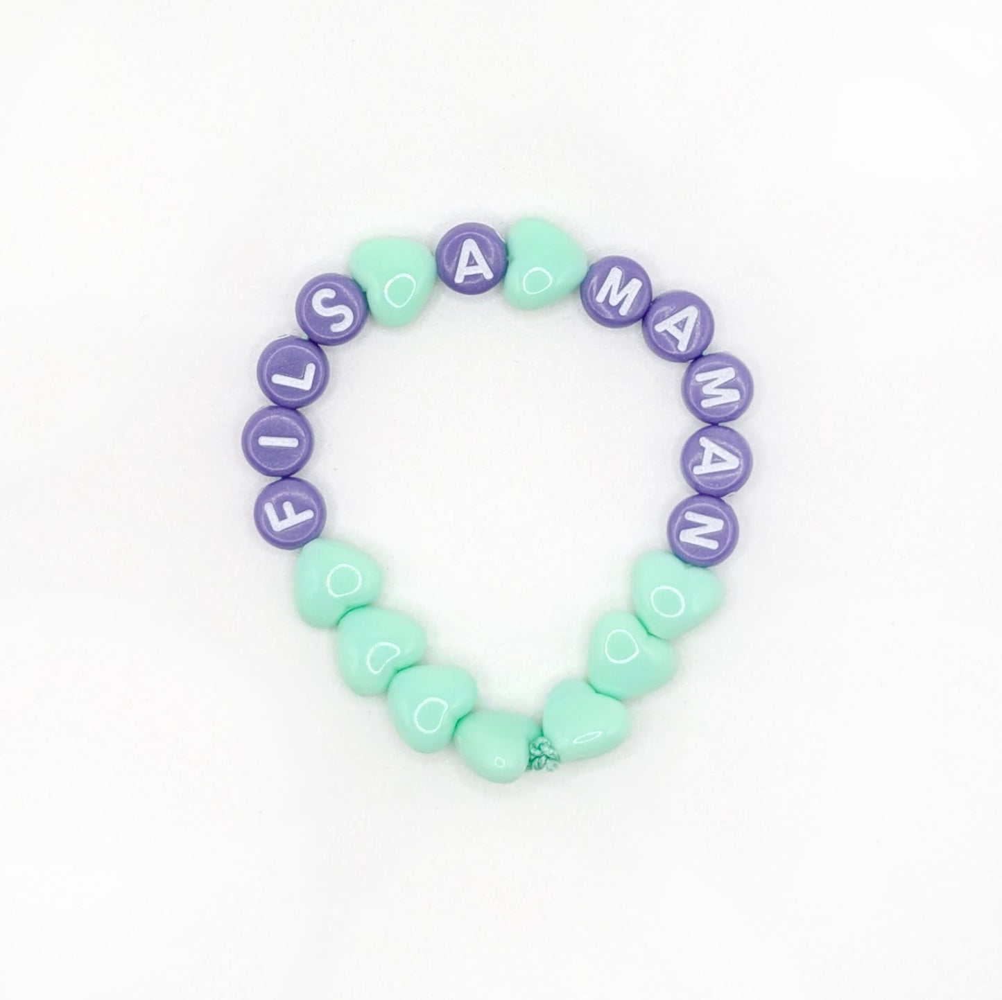 Bracelet GAGA - Menthe pastel & Violet