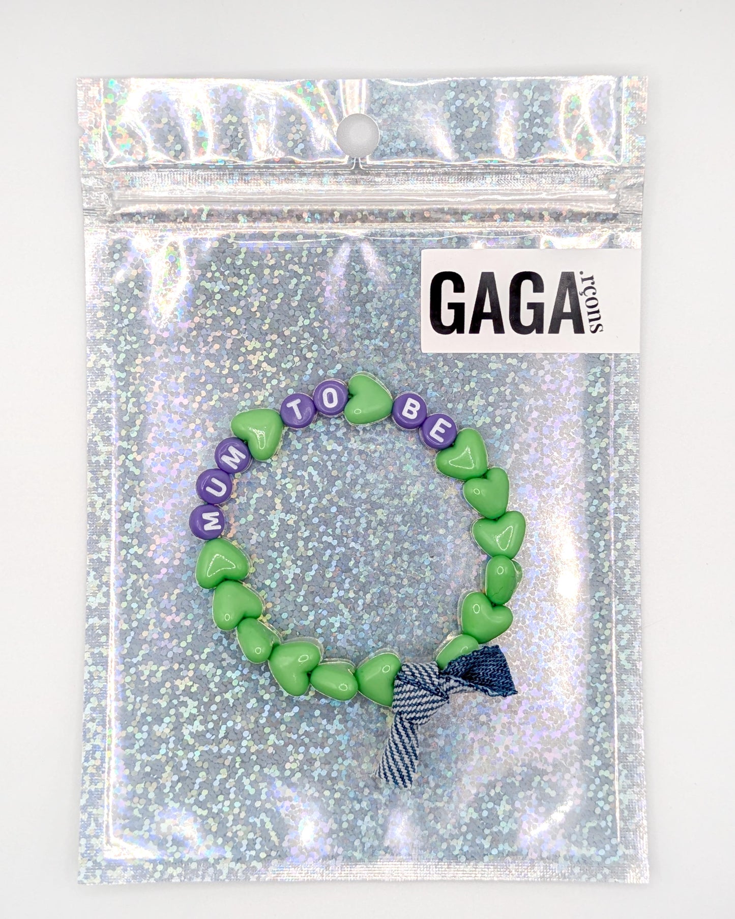 Bracelet GAGA - Vert pastel, Violet & Jean