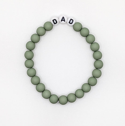 Bracelet GAGA - Vert matcha mat & Blanc