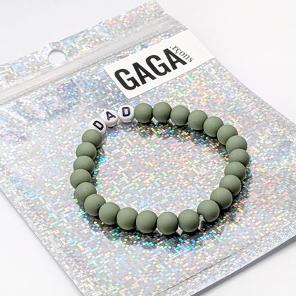 Bracelet GAGA - Vert matcha mat & Blanc
