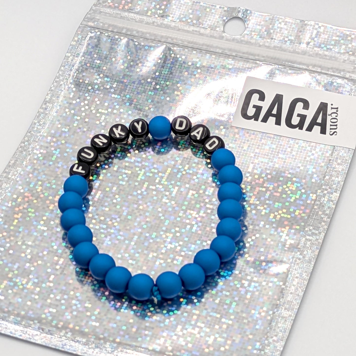 Bracelet GAGA - Bleu royal mat & Noir