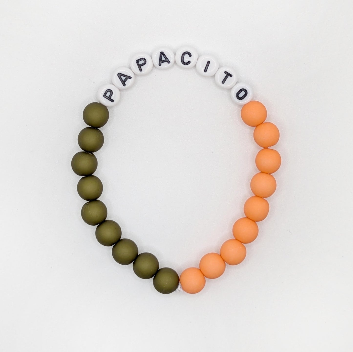 Bracelet GAGA Bicolor - Orange, Kaki mat & Noir