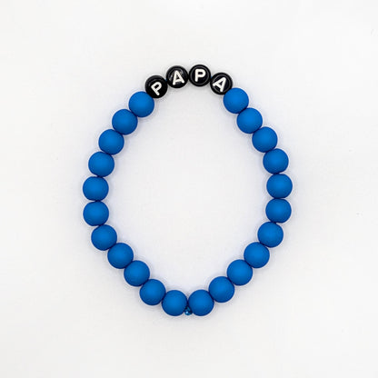 Bracelet GAGA - Bleu royal mat & Noir