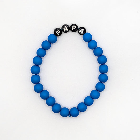 Bracelet GAGA - Bleu royal mat & Noir