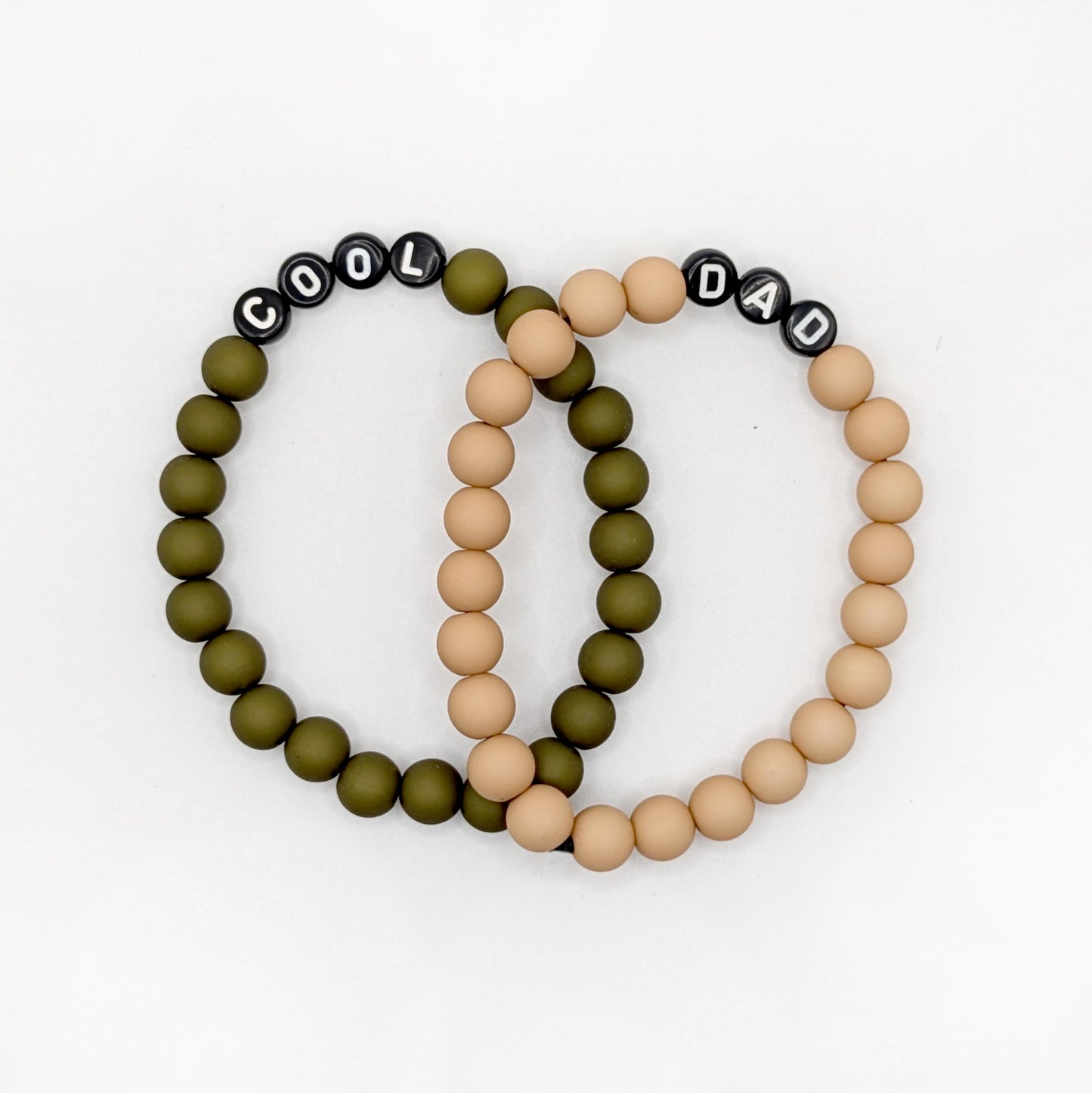 Double Bracelet GAGA - Kaki, Camel & Noir