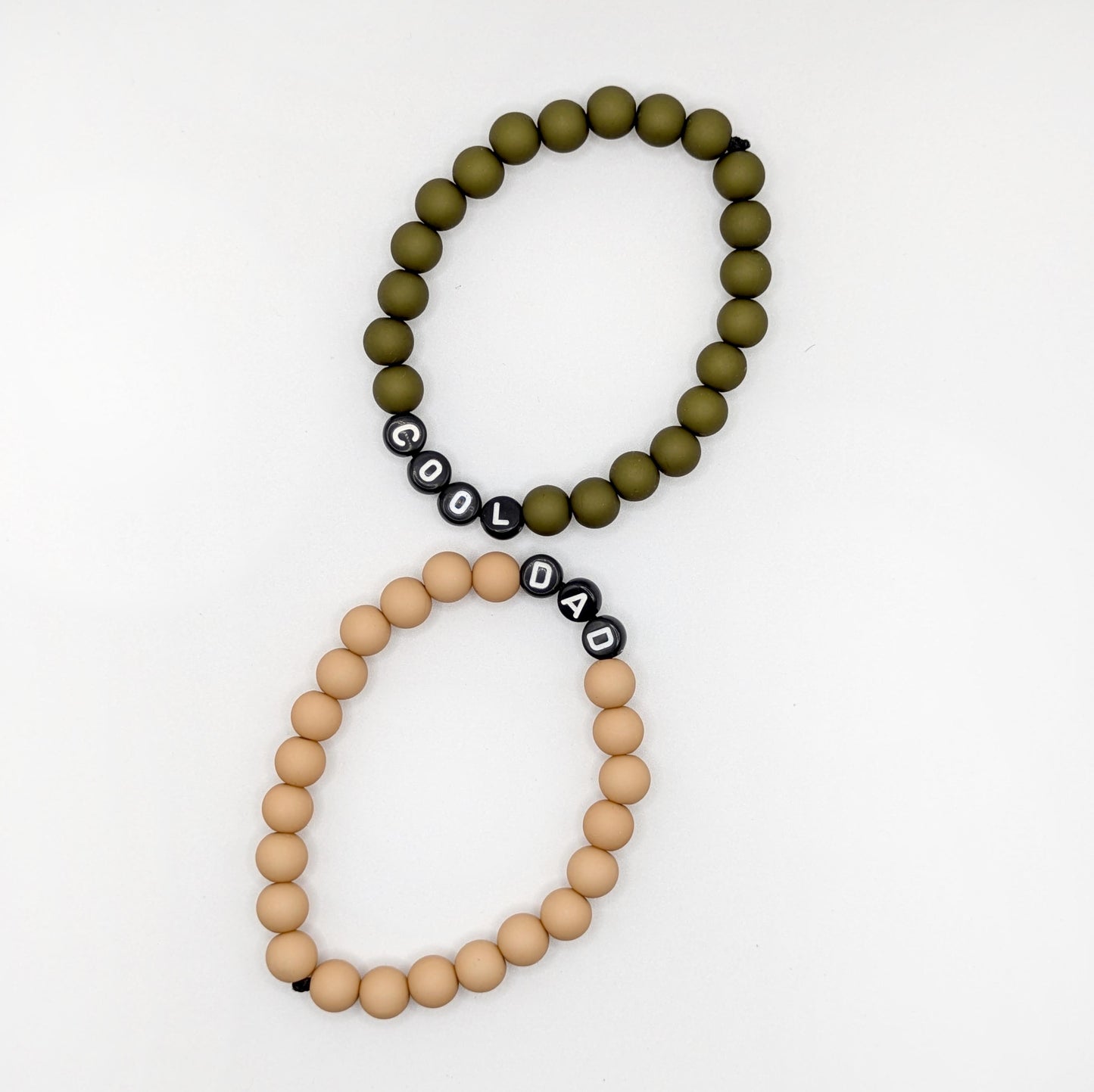 Double Bracelet GAGA - Kaki, Camel & Noir