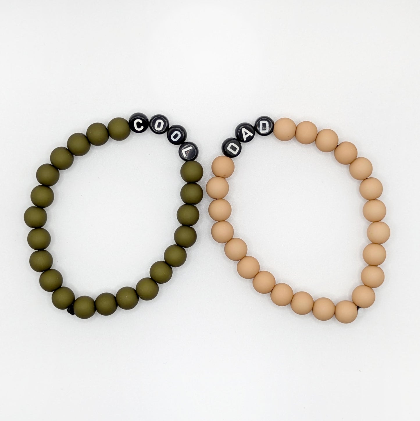 Double Bracelet GAGA - Kaki, Camel & Noir