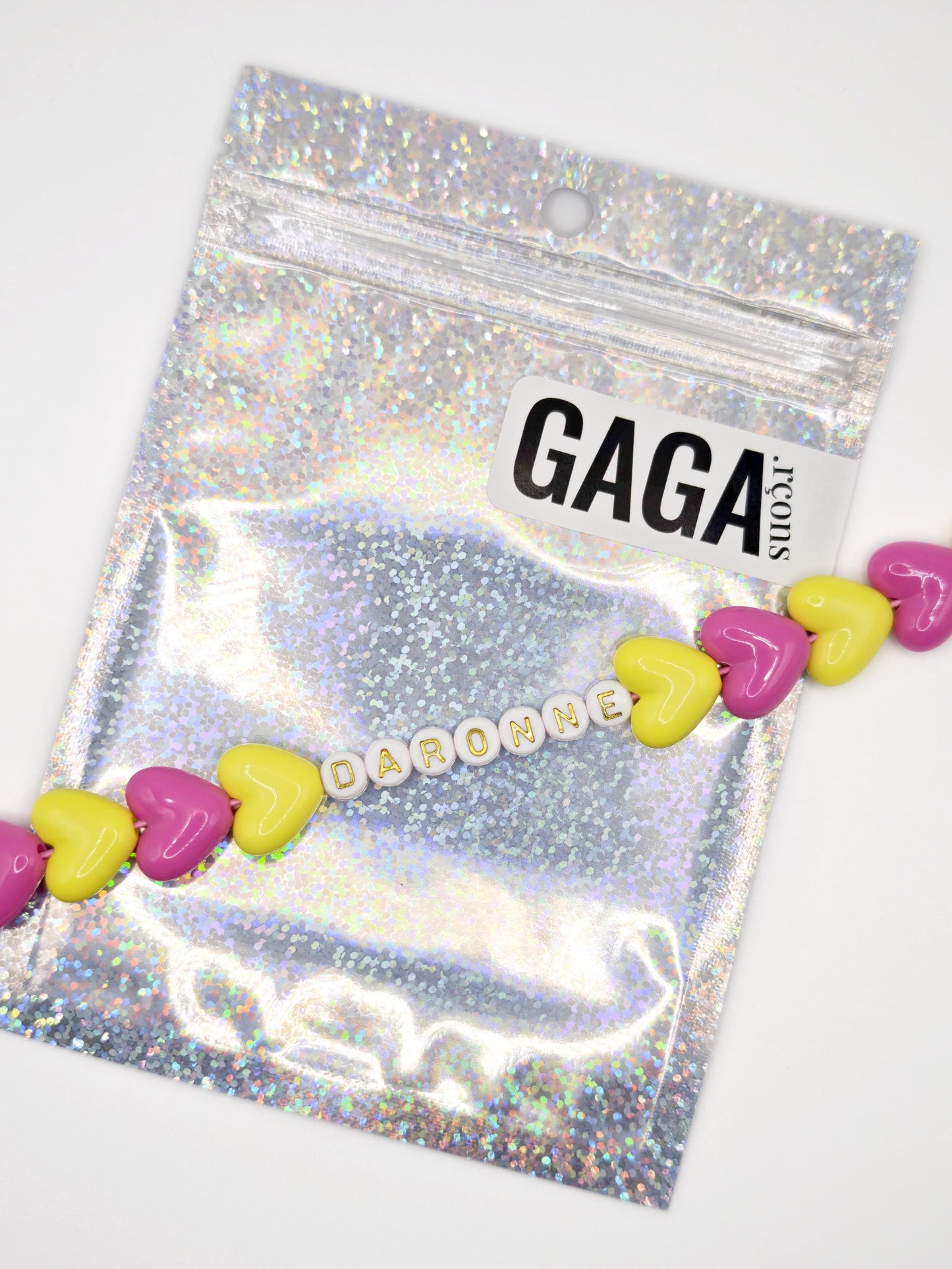 Bracelet GAGA - Maxi Fuchsia & Jaune pep's