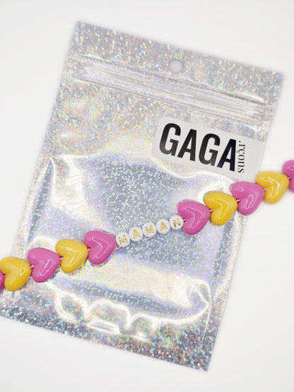 Bracelet GAGA - Maxi Fuchsia & Ocre
