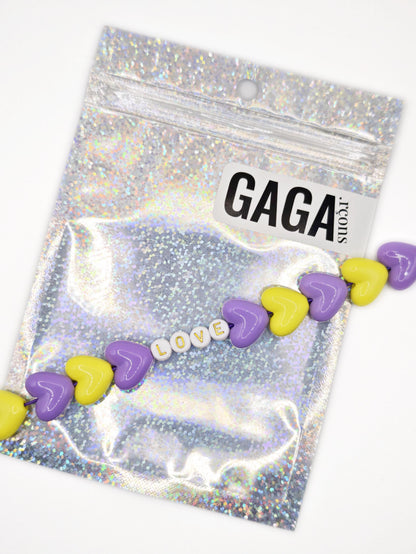 Bracelet GAGA - Maxi Violet & Jaune pep’s